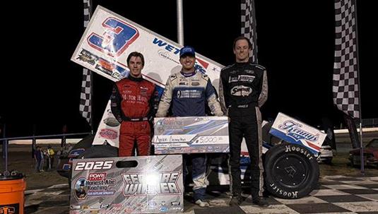 Ayrton Gennetten Goes Wire-to-Wire with POWRi 410 Outlaw Sprint Win at Tri-City Speedway