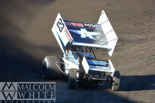 Bergman Sustains Broken Front End While in Contention to Win Short Track Nationals Race