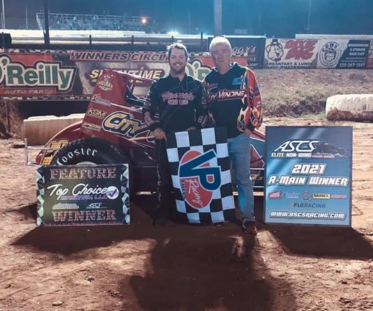 Steven Shebester Shines With ASCS Elite Non-Wing At Abilene Speedway