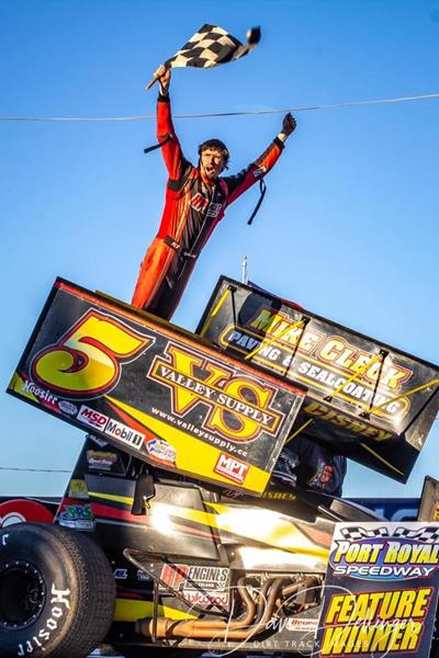 Cisney Charges From Eighth and Wins Port Royal Season Opener With Last-Lap Pass