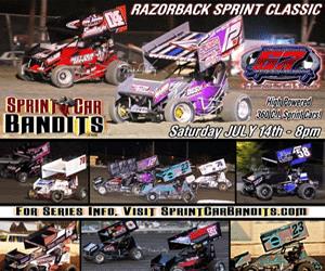 360C.I. RAZORBACK SPRINT CLASSIC Coming to TEXARKANA 67 SPEEDWAY Sat. JULY 14!