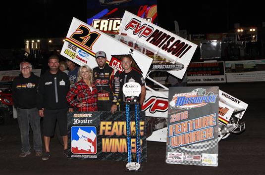 Brown Passes Swindell in Closing Laps to Capture National Sprint League Preliminary Night Win at AGCO Jackson Nationals