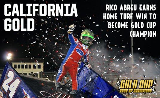California Native Rico Abreu Wins a Wild Gold Cup Race of Champions Finale at Silver Dollar Speedway