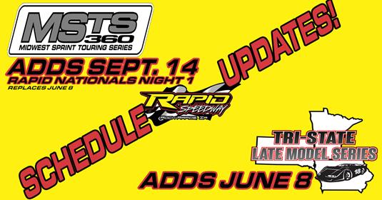 MSTS 360, Tri-State Late Models announce schedule updates