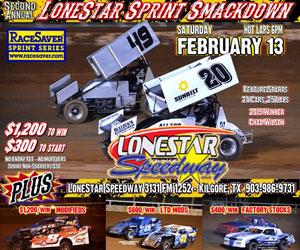 LoneStar Sprint Smackdown/Points Opener Fires Off 2016 Season on February 13th