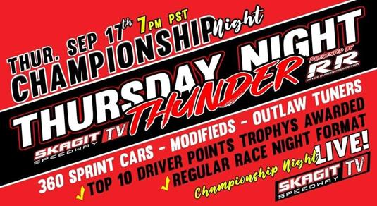 Skagit Speedway Season Finale Crowns Champions in Sprints, Modifieds and Outlaw Tuners This Thursday