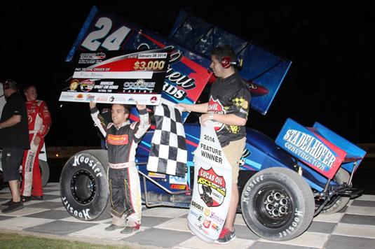 Rico Abreu earns first Lucas Oil ASCS victory in 2014 season opener