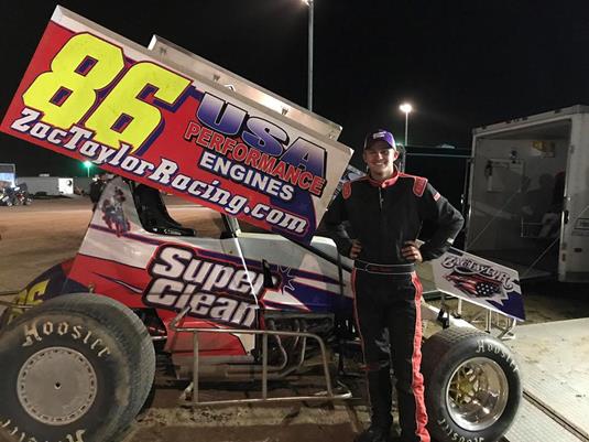 Taylor Snags Sprint Car Podium Finish, Looking Forward to Midget Doubleheader