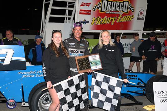Sitterly Debuts New Hawk Jr. Chassis, Dominates for Ninth Career Shampine Memorial Win at Oswego