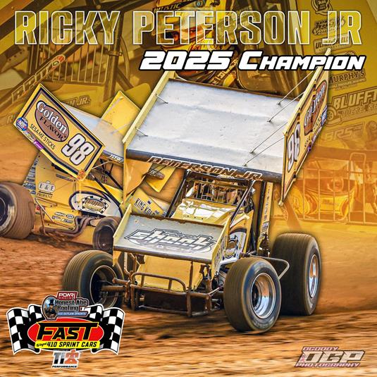 Ricky Peterson Jr. Clinches 2025 POWRi FAST on DIRT Sprint Championship