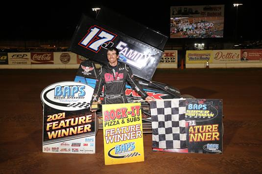 Jackson Puts a Wing on His Wingless Car to Earn BAPS Motor Speedway Victory