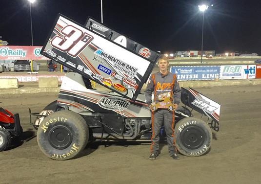 Haudenschild Scores Quick Time Bonus Money during Practice Night at the GoMuddy.com NSL 360 Series Park City Cup/Air Capital Shootout