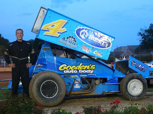 Alex Pokorski experiences highs of first Sprint Car win, lows of nasty wreck at Plymouth