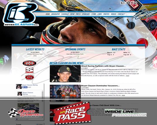 Driver Websites Establishes New Website for Bryan Clauson Inc.