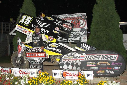 SCHATZ DOMINATES IRA/WORLD OF OUTLAWS CO-SANCTIONED CONTEST DURING CORNFEST AT ANGELL PARK SPEEDWAY!