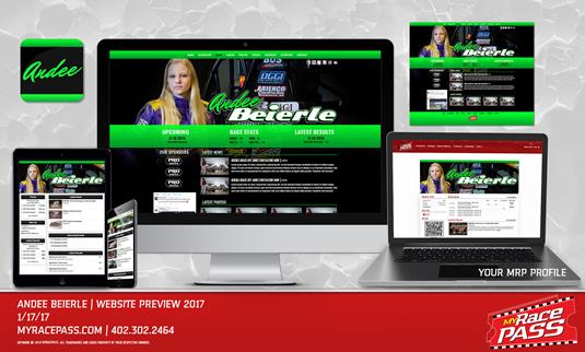 MyRacePass Produces Pro Platinum Package for Andee Beierle