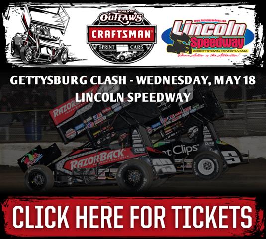 WoO Lincoln Speedway May 18 Tickets On Sale Now!