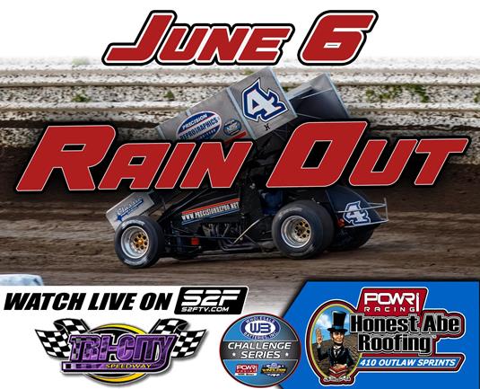 POWRi Sprint Show at Tri-City Speedway Canceled Due to Soaking Rainfall