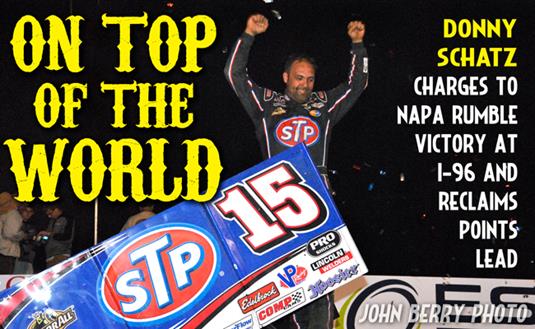 Schatz Battles Back to Win the NAPA Auto Parts Rumble at I-96 Speedway