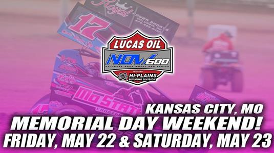 Memorial Day Weekend Moves to KC Raceway on May 22 and 23