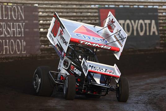 Timms finishes sixth with World of Outlaws at Knoxville Raceway