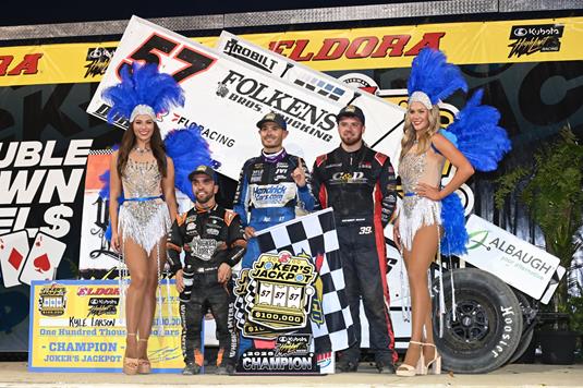 CHA-CHING: Kyle Larson Cashes $100,000 in Eldora's Joker's Jackpot on FS1