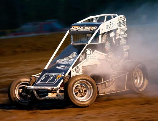Abby Hohlbein Quick At Gas City With USAC Midwest Thunder Midgets