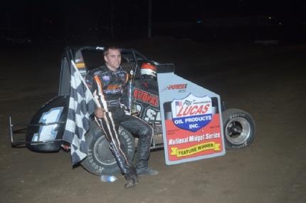 Michael Pickens Edges Brett Anderson for POWRi Midget Victory at Valley Seedway