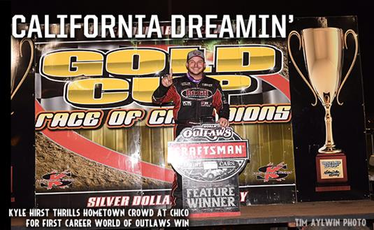 KYLE HIRST THRILLS HOMETOWN CROWD IN FIRST CAREER WORLD OF OUTLAWS WIN AT SILVER DOLLAR