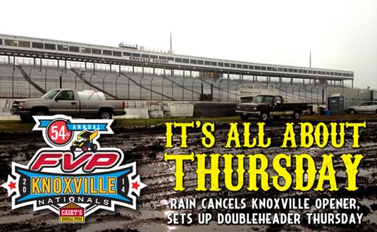 Rain Postpones Wednesday Qualifying Night at FVP Knoxville Nationals