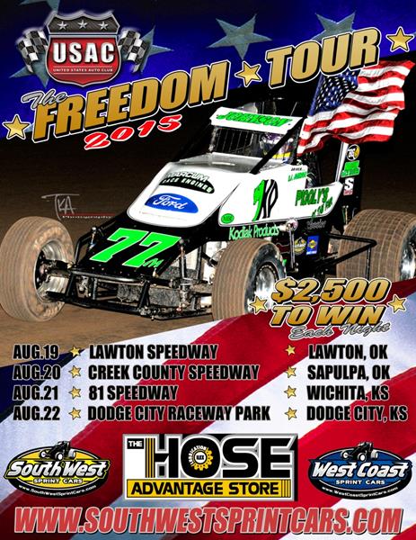 Southwest "Freedom Tour" Begins Wednesday at Lawton
