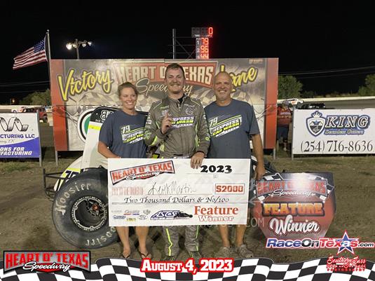 Keith Martin Finds ASCS Elite Non-Wing Win At Heart O' Texas Speedway