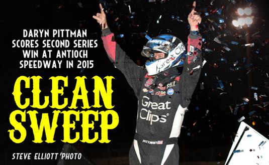 Daryn Pittman Sweeps Outlaws at Antioch