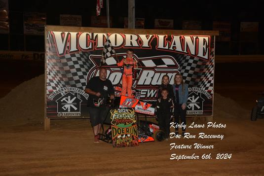 Z Man takes another Doe Run checkered flag