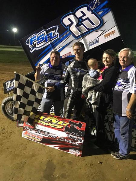 Brian Bell Wins King of the Wings Prelim at Jackson Motor Speedway