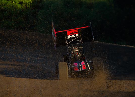 Kerry Madsen Earns Top 10 During World of Outlaws Race at Huset’s Speedway