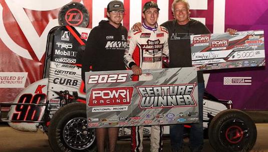 Brandon Carr Captures Feature Win with POWRi National Midget League at Port City Raceway