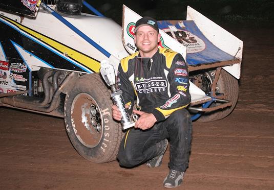 BALOG ‘FOUR’TUNATE IN HIS EFFORTS TO EXTEND STREAK. TAKES BUMPER TO BUMPER IRA SPRINT VICTORY AT OSHKOSH