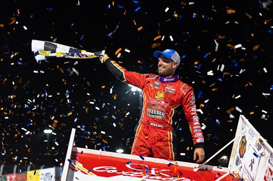 Balog Bounces Back for BillionAuto.com Huset’s High Bank Nationals Presented by Menards Preliminary Night Triumph at Huset’s Speedway