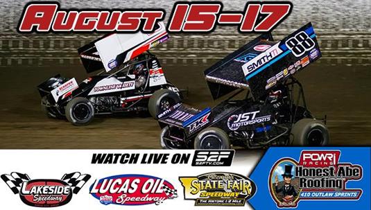 POWRi 410 Outlaw Sprints at Lakeside, Lucas Oil, and Missouri State Fair
