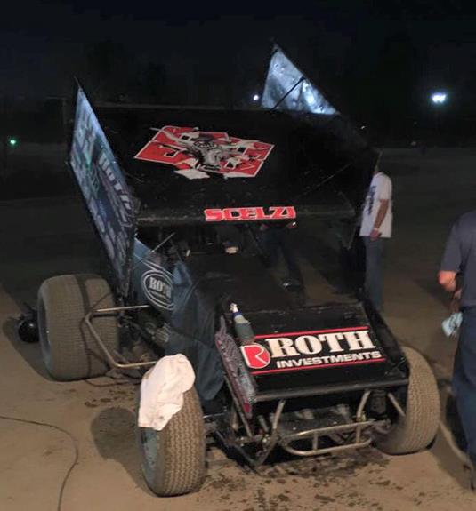 Giovanni Scelzi Scores Fourth-Place Finish during Sprint Car Debut