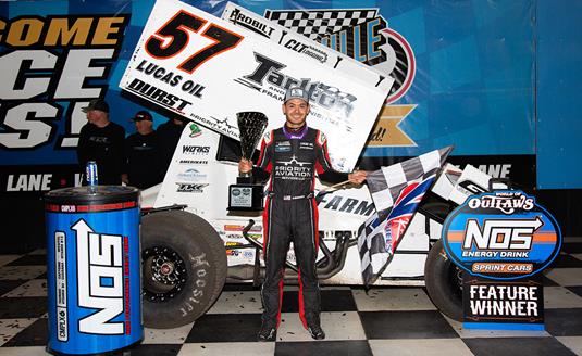 DOUBLE TAP: Kyle Larson sweeps Knoxville doubleheader for $20K payday