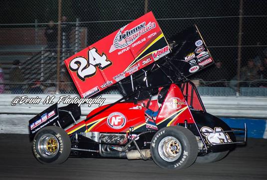 Johnson Caught Up in Crash While Competing for Top Five at Ocean Speedway