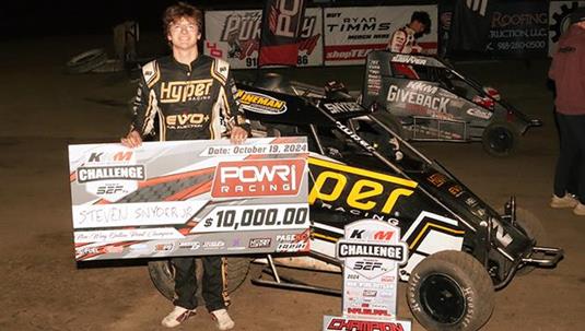 Steven Snyder Jr Successful in 2024 POWRi Outlaw Non-Wing Micro League Championship