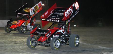 Jason Meyers Extends Streak of Top-10 Finishes to Remain World of Outlaws Point Leader: Steve Kinser Uses Win at Jackson to Move into Second
