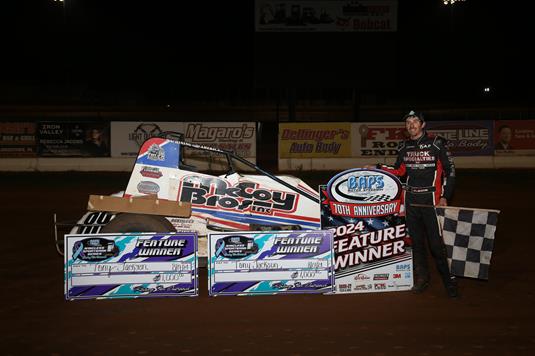 Tony Jackson Sweeps, Troy Conrad's First Victory, Snook, Davis and Cantrell Tack on Another Feature Win at BAPS!