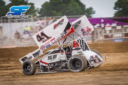 Dominic Scelzi Runs in Top 10 During Both World of Outlaws Shows Last Weekend