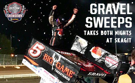 David Gravel Gets Out the Broom & Sweeps the Outlaw Energy Showdown at Skagit Speedway