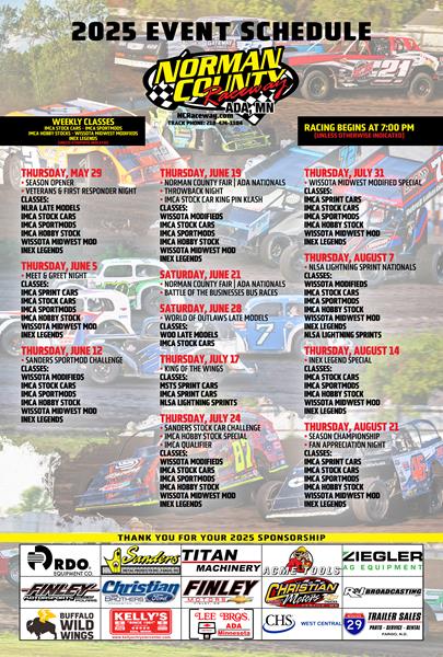 2025 Schedule