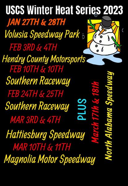 6th Annual USCS Winter Heat Series kicks off this Friday 1/27  and Saturday 1/28